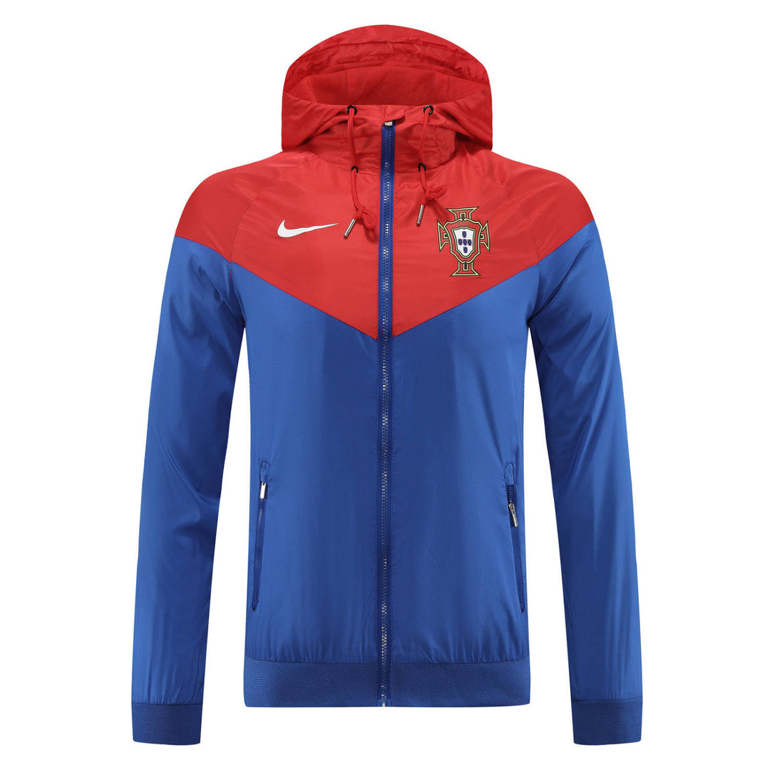 Portugal All Weather Windrunner Soccer Jacket Blue 2022 Men's