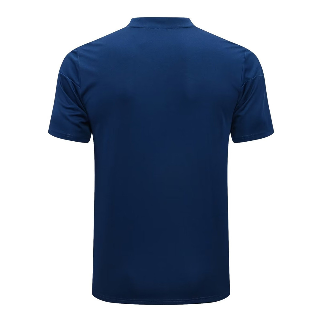 Manchester United Soccer Polo Jersey Replica Deep Blue 2022/23 Men's