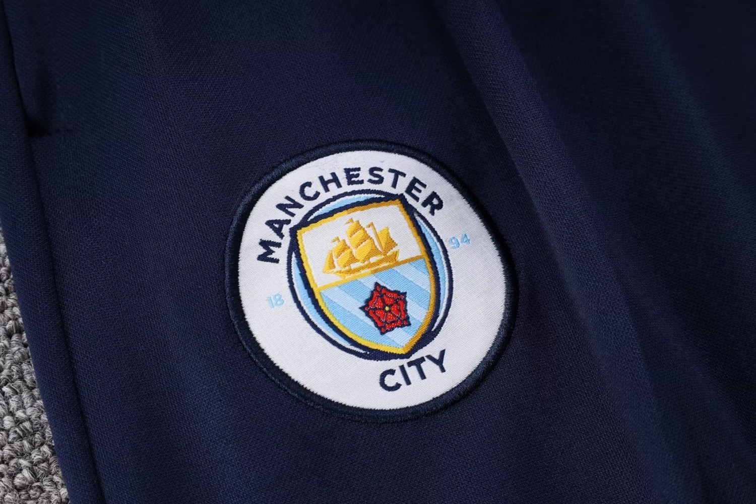 Manchester City Soccer Training Suit Replica White - Royal 2022/23 Mens