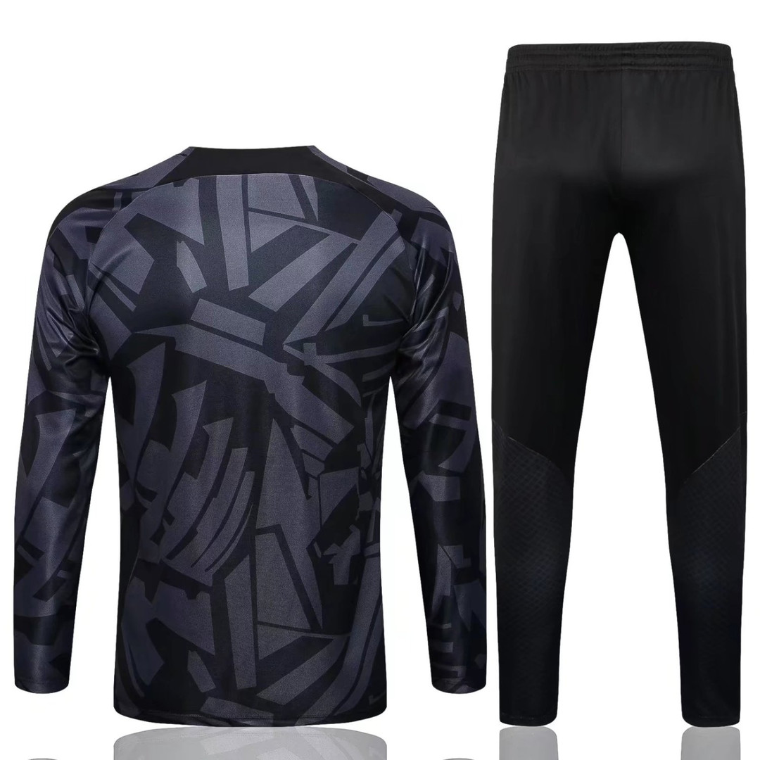 PSG x Jordan Soccer Training Suit Replica Crew Neck Grey 2022/23 Mens