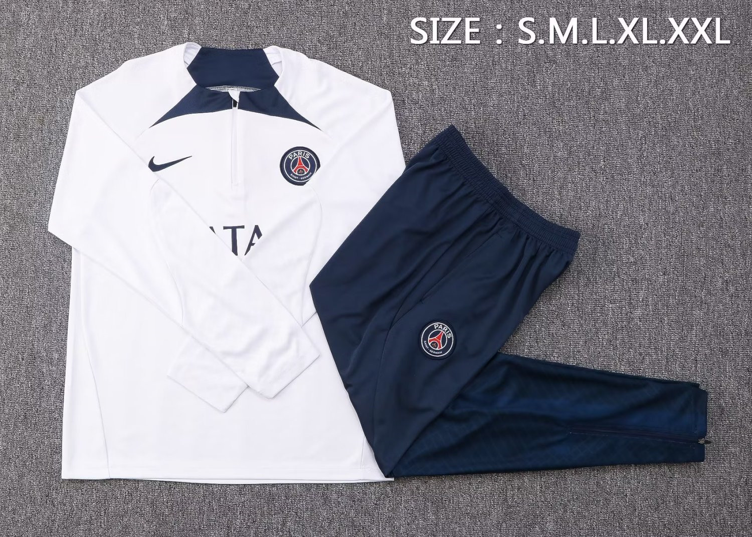 PSG Soccer Training Suit Replica White 2022/23 Mens
