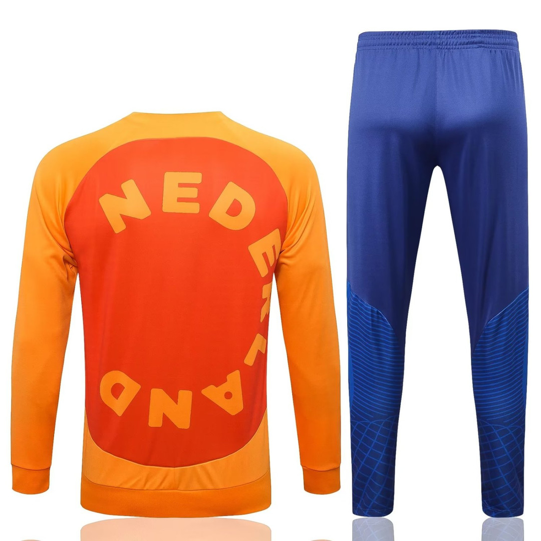 Netherlands Soccer Jacket + Pants Replica Orange 2022/23 Mens