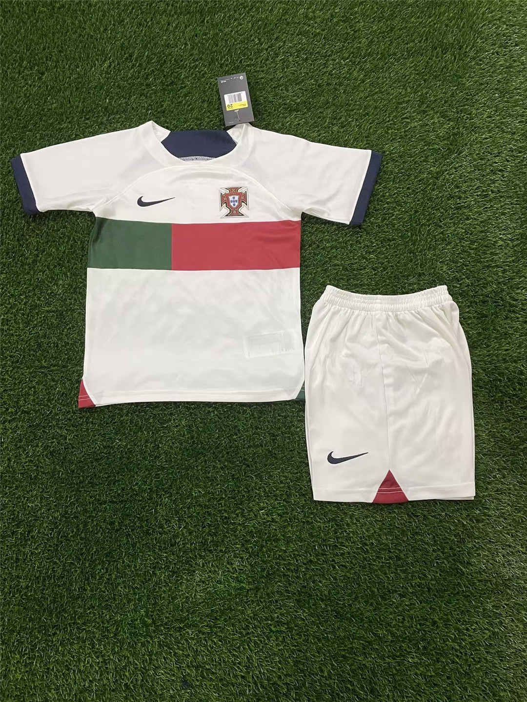 Portugal Soccer Jersey + Short Replica Away 2022 Youth