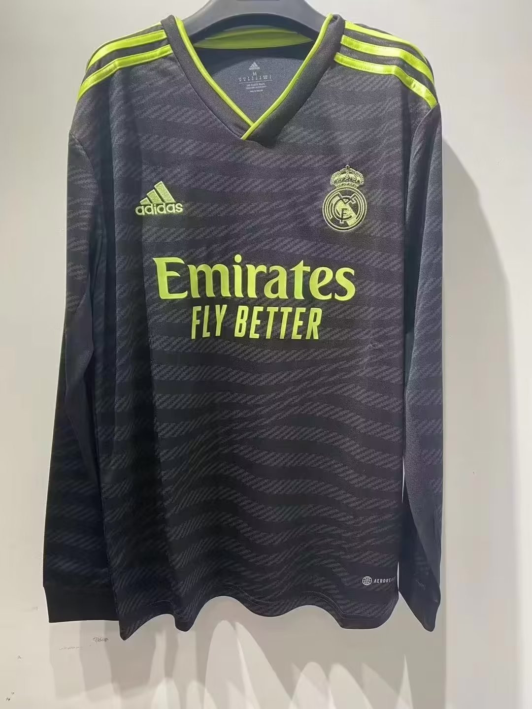 Real Madrid Third Soccer Jersey Replica 2022/23 Mens (Long Sleeve)