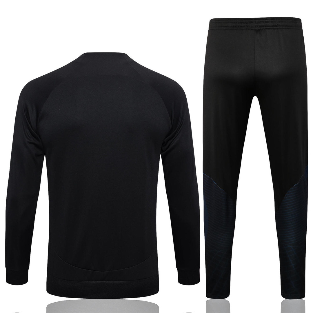 Portugal Soccer Jacket + Pants Replica Black 2022 Mens
