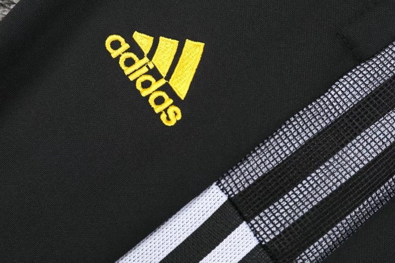 Juventus Soccer Training Suit Jacket + Pants Hoodie Black Mens 2021/22