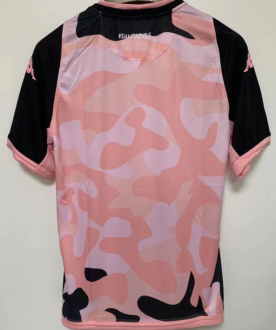 Palermo Soccer Jersey Replica Pink Black Mens 2022 