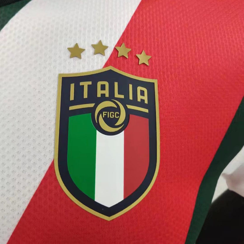 Italy Soccer Jersey Replica Green White Red Special Version Mens 2022 (Player Version)