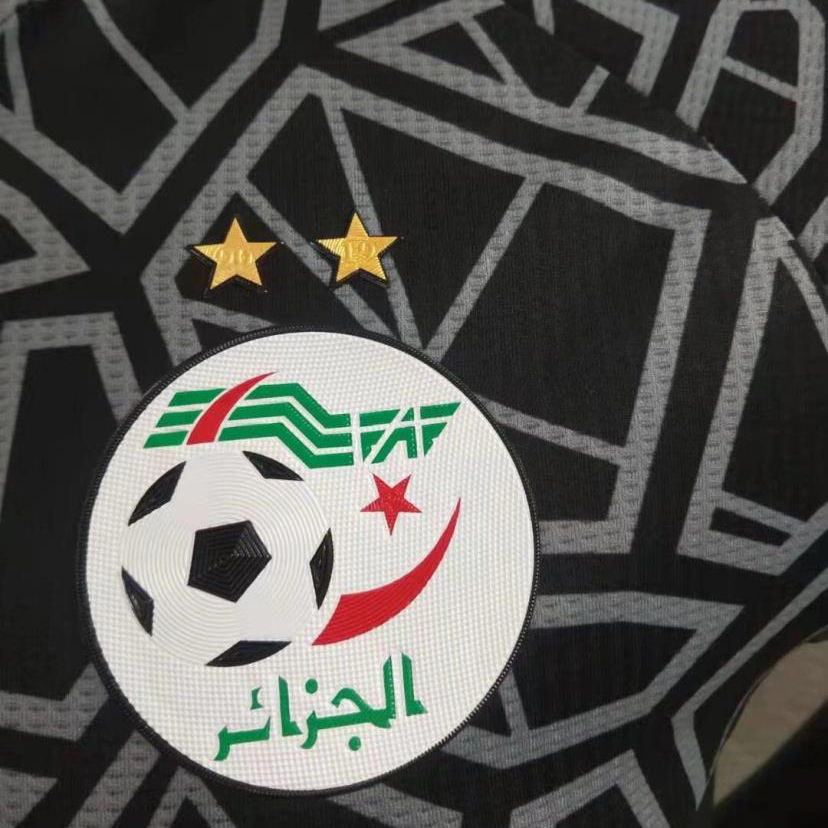 Algeria Soccer Jersey Replica GK Black Mens 2022 (Player Version)