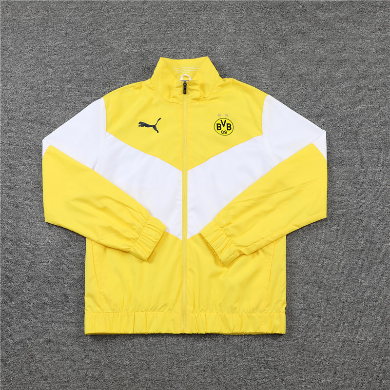 Borussia Dortmund All Weather Windrunner Soccer Jacket Yellow - White Mens 2022/23