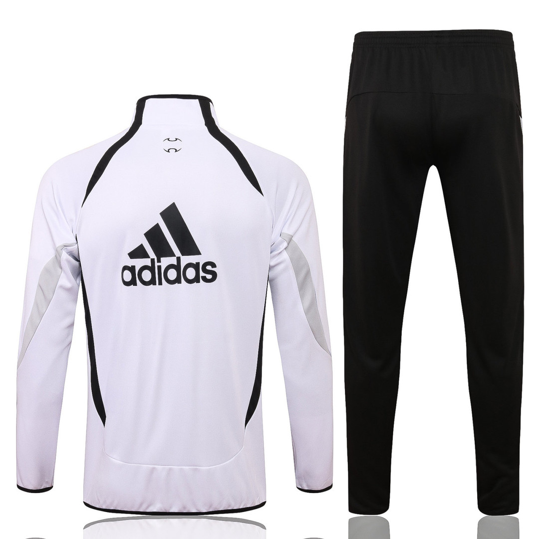 Real Madrid Soccer Training Suit Jacket + Pants Teamgeist White Mens 2021/22