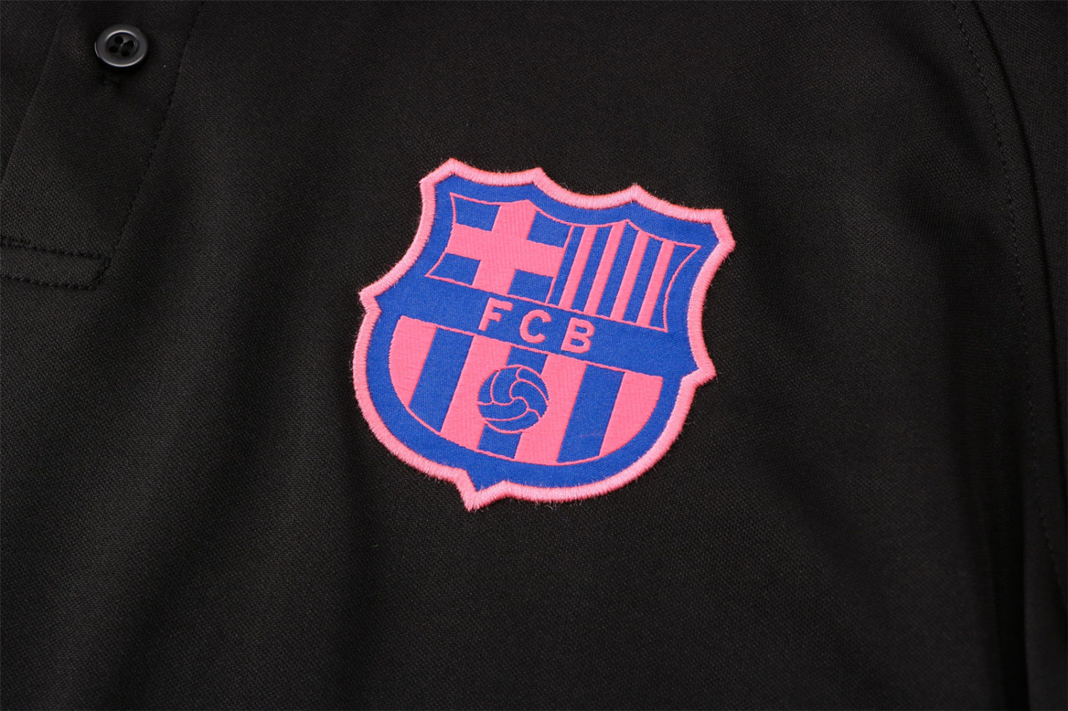 Barcelona Soccer Polo Jersey Replica Black Mens 2021/22