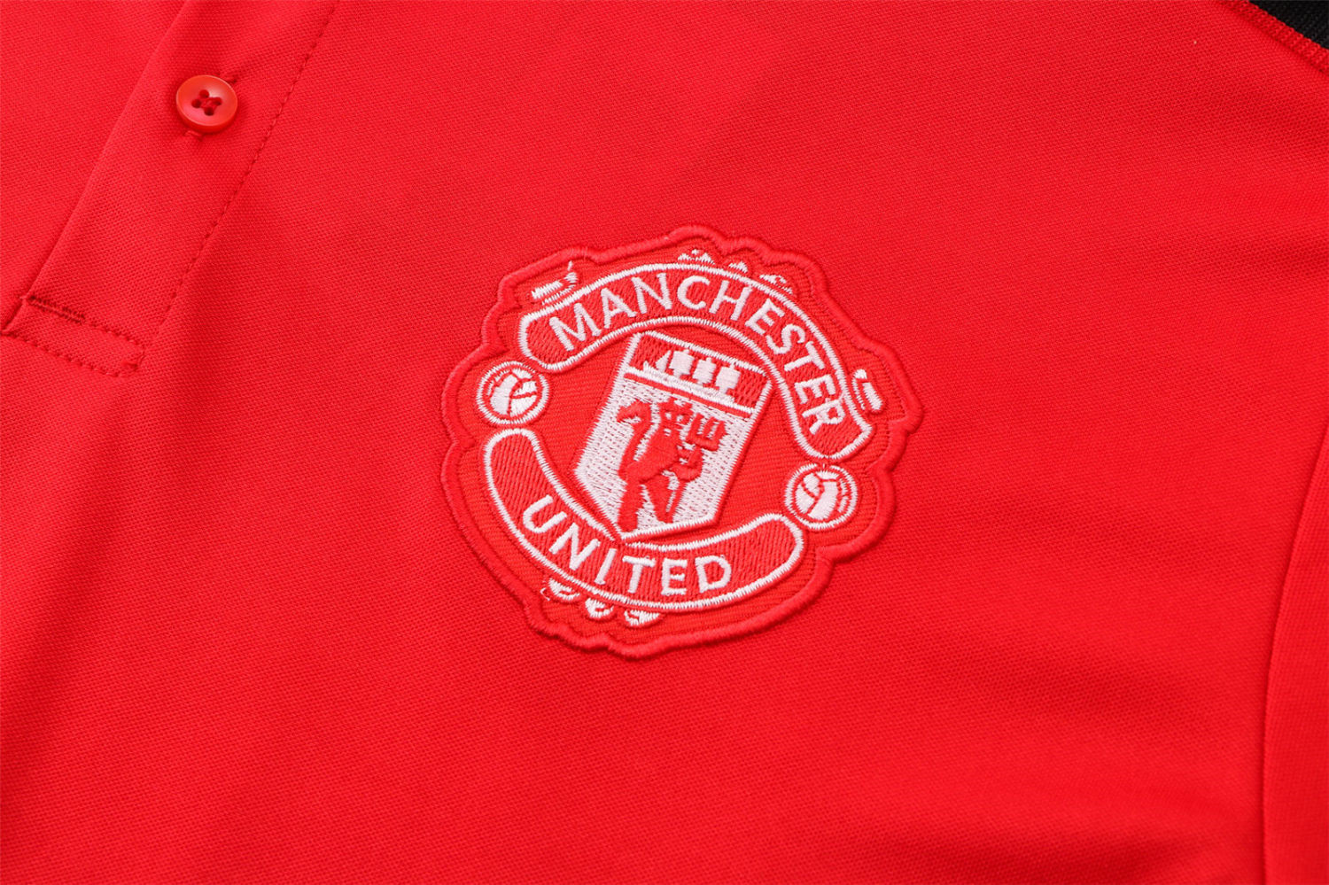 Manchester United Soccer Polo Jersey Replica Red Champions Mens 2021/22