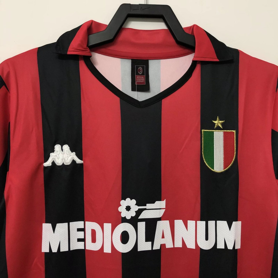 AC Milan Soccer Jersey Replica Retro Home Mens 1988/89