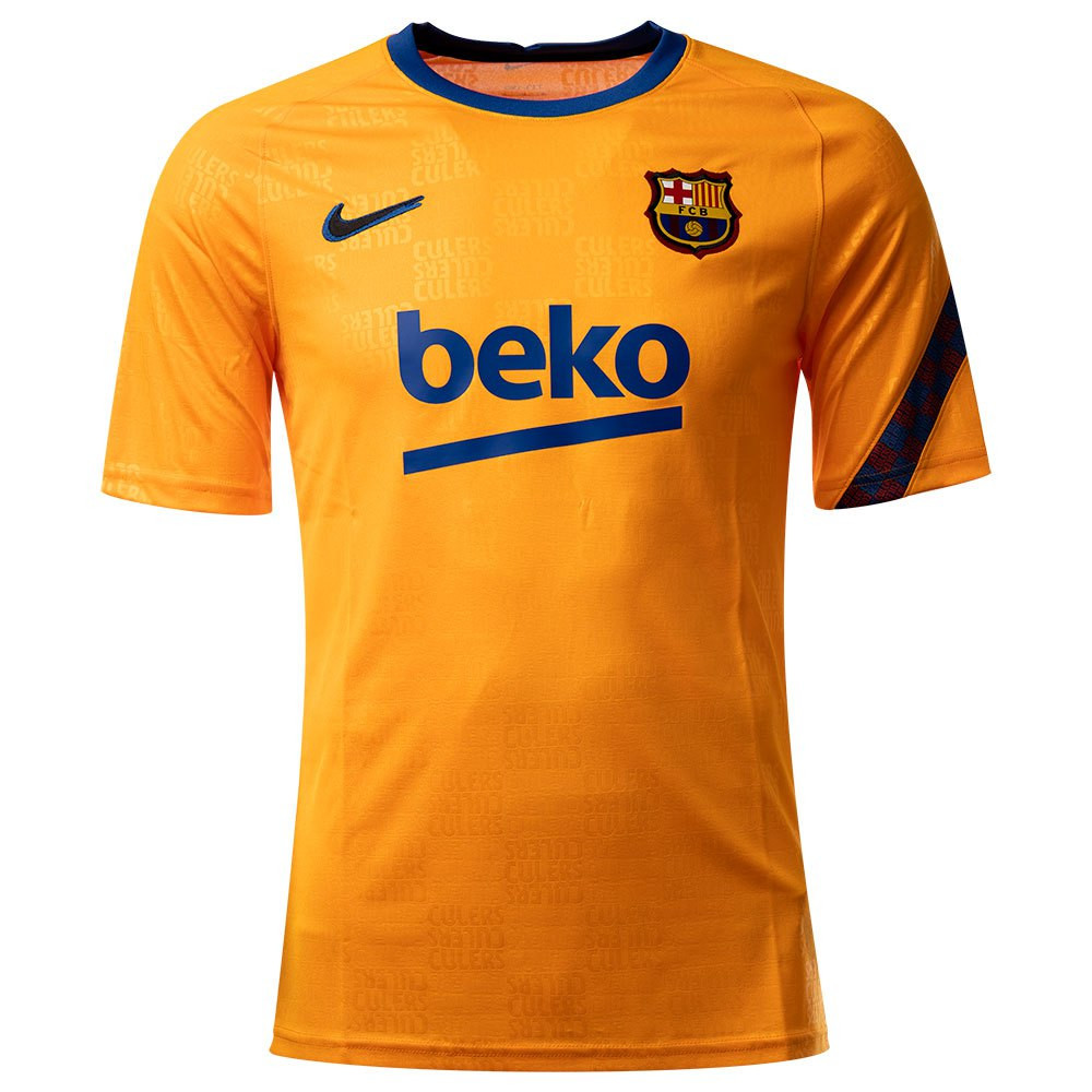 Barcelona Soccer Training Jersey Replica Orange Mens 2022/23