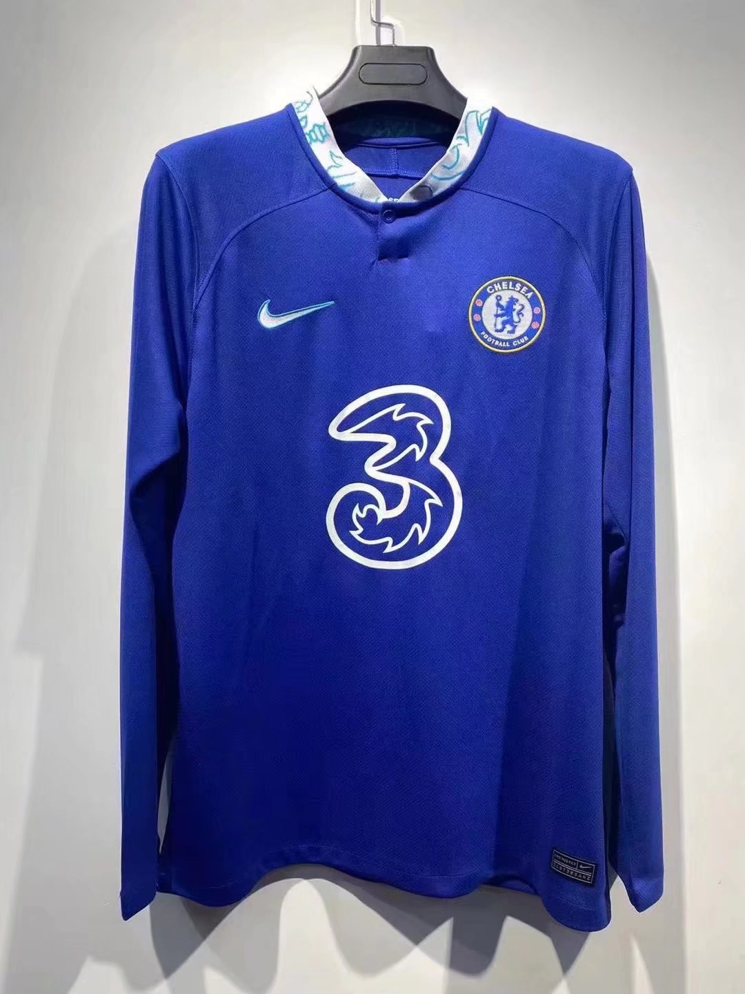 Chelsea Soccer Jersey Replica Home Long Sleeve Mens 2022/23