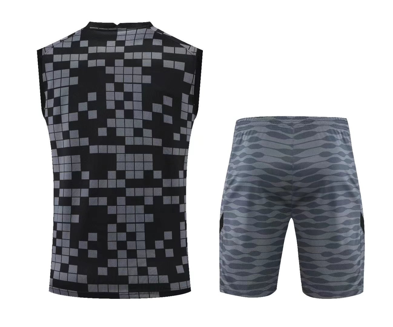 PSG x Jordan Soccer Training Suit Singlet + Short Grey Mens 2022/23