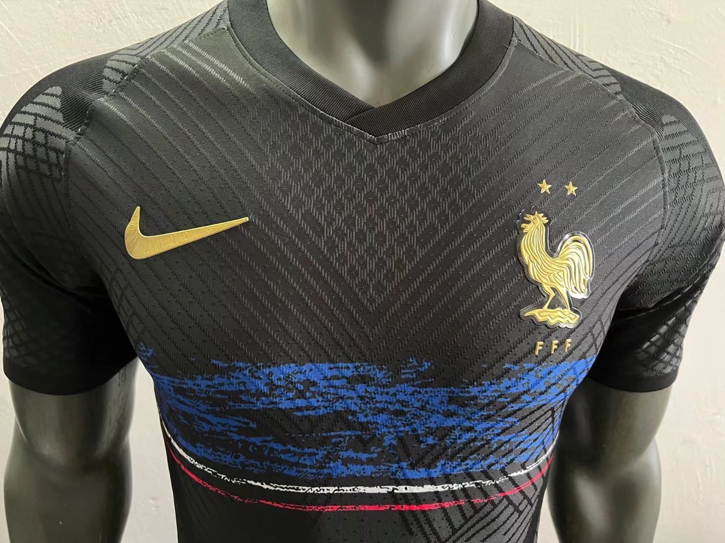 France Soccer Jersey Replica Special Edition Black Mens 2022 (Match)