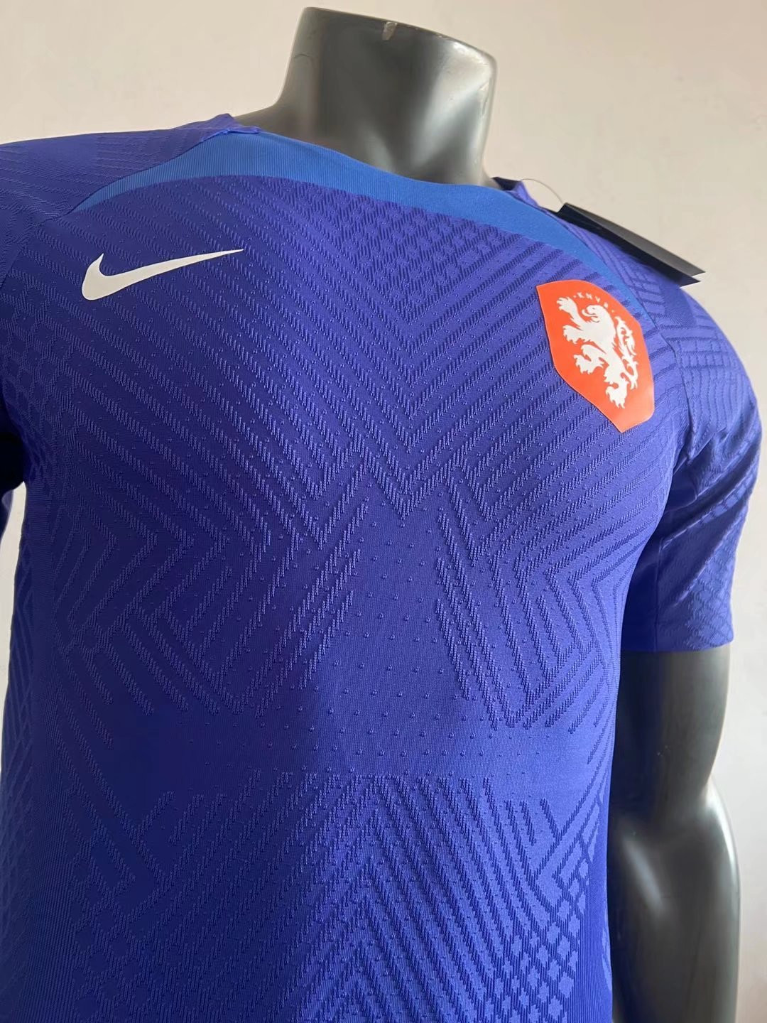 Netherlands Soccer Training Jersey Replica Pre-Match Blue Mens 2022 (Match)