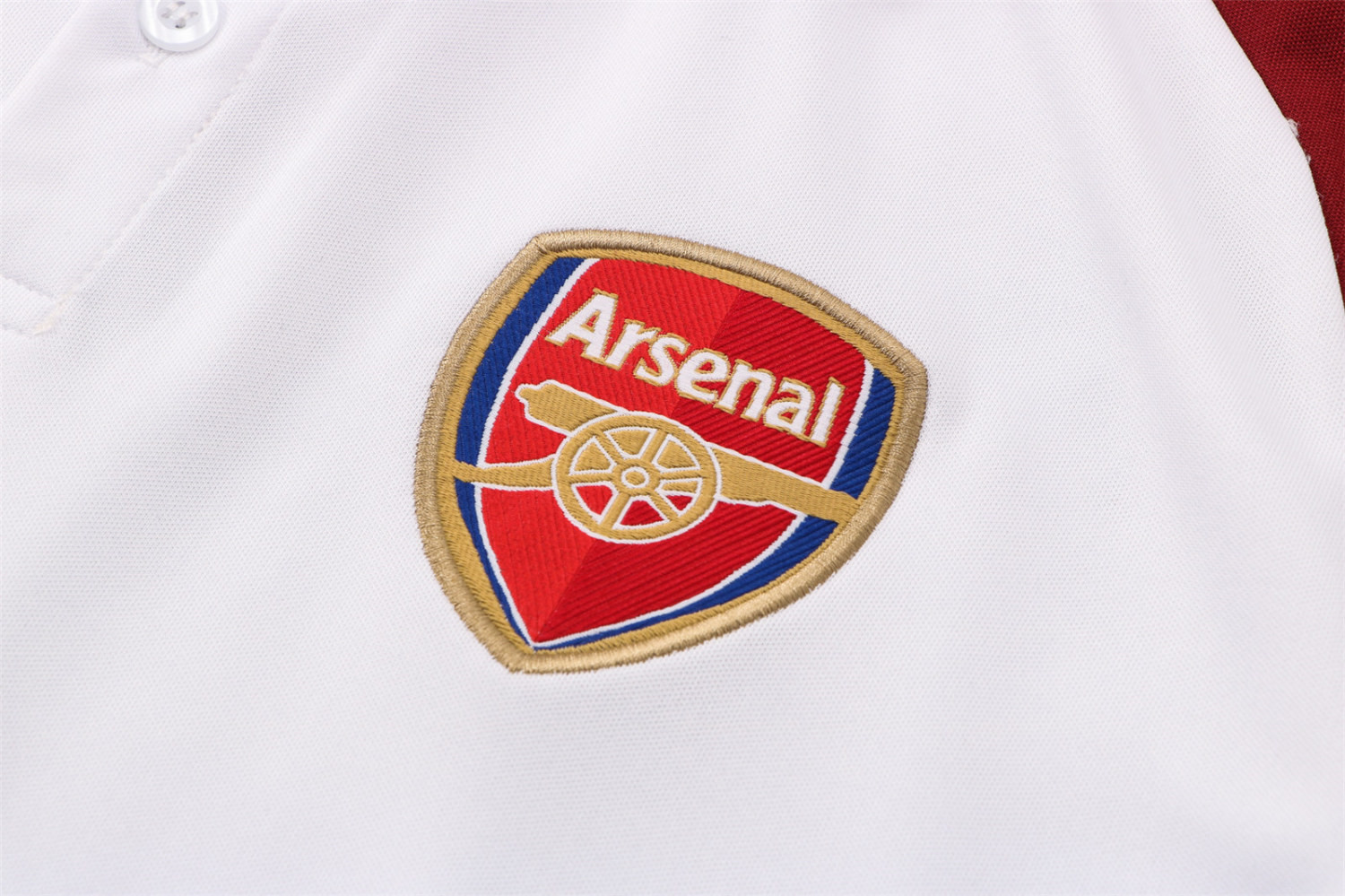 Arsenal Soccer Polo Jersey Replica White Mens 2021/22
