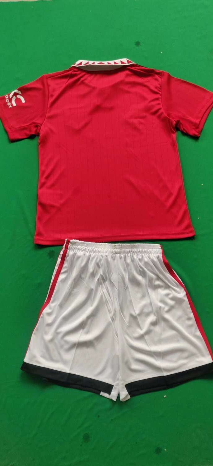 Manchester United Soccer Jerseys + Short Replica Home Youth 2022/23