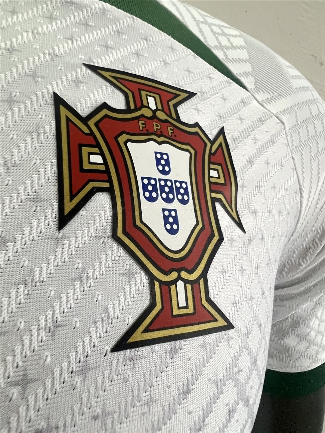 Portugal Soccer Training Jersey Replica Pre-Match White Mens 2022 (Match)