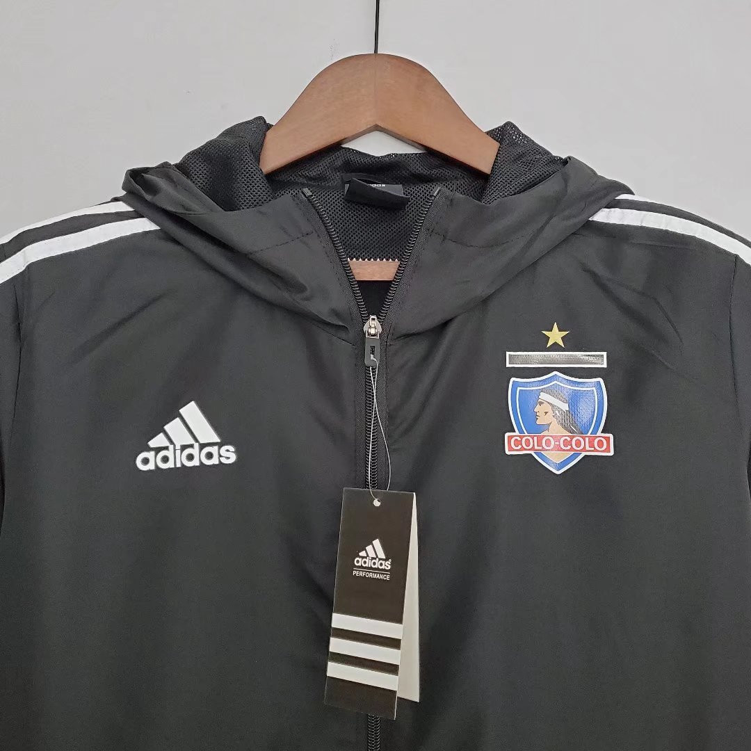 Colo Colo Soccer Windrunner Jacket Black Mens 2022/23