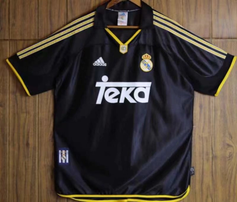 Real Madrid Retro Away Soccer Jersey Replica Mens 1998-2000
