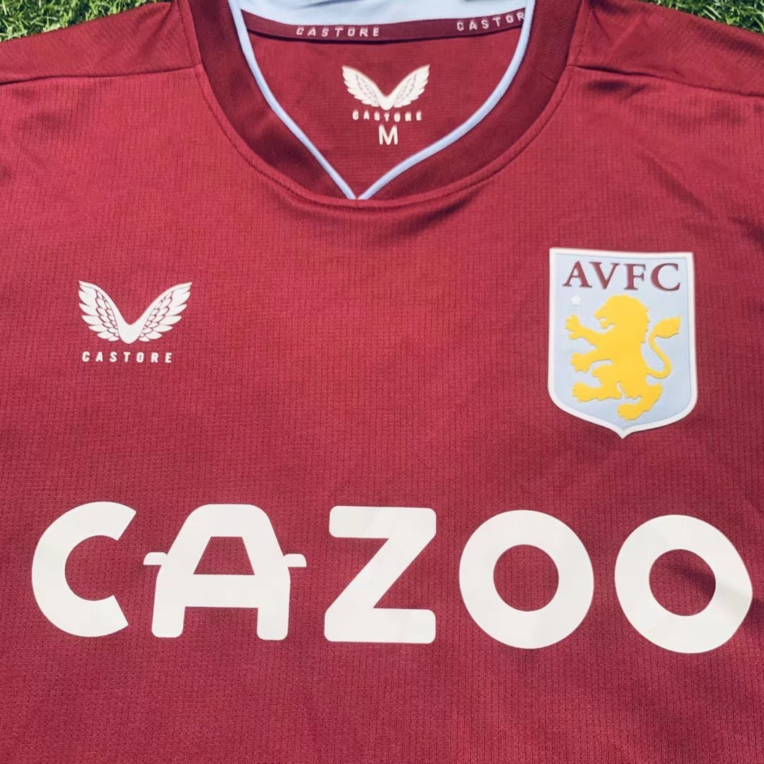 Aston Villa Home Soccer Jersey Replica Mens 2022/23