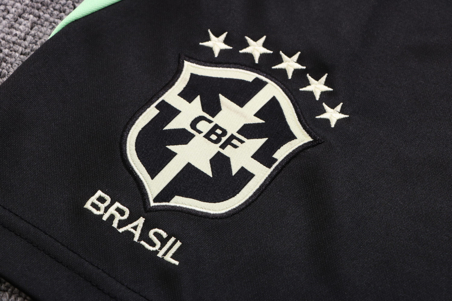 Brazil 2022 Lemon Green Soccer Jersey + Short Replica Mens