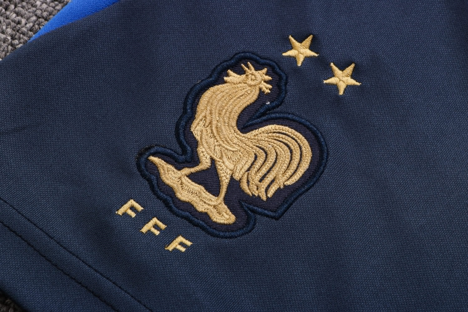 France 2022 Royal Soccer Jersey + Short Replica Mens