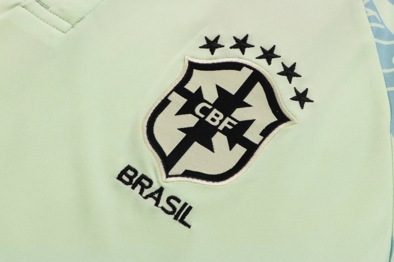 Brazil Soccer Polo Jersey Replica Lemon Green Mens 2022