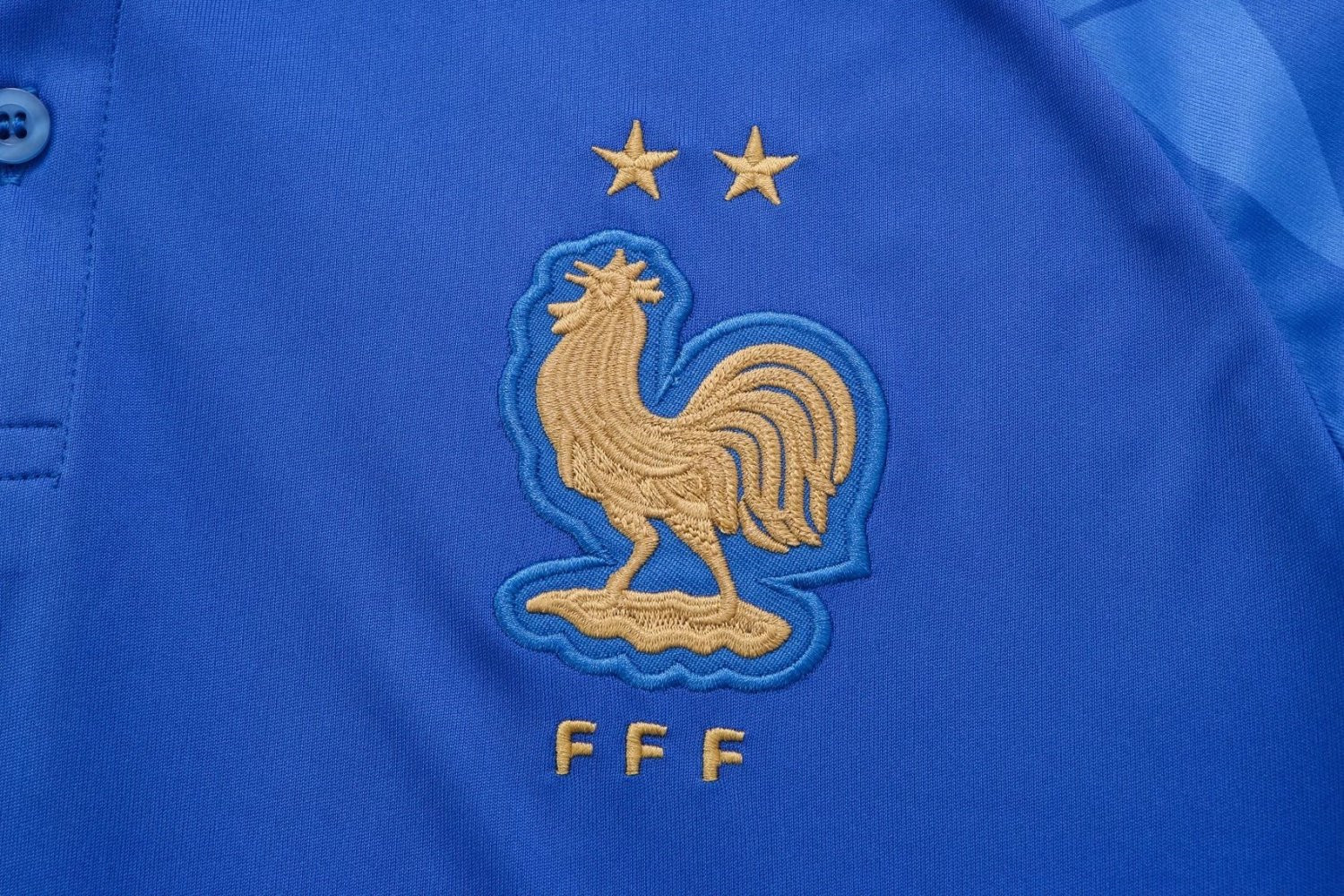 France Soccer Polo Jersey Replica Blue Mens 2022