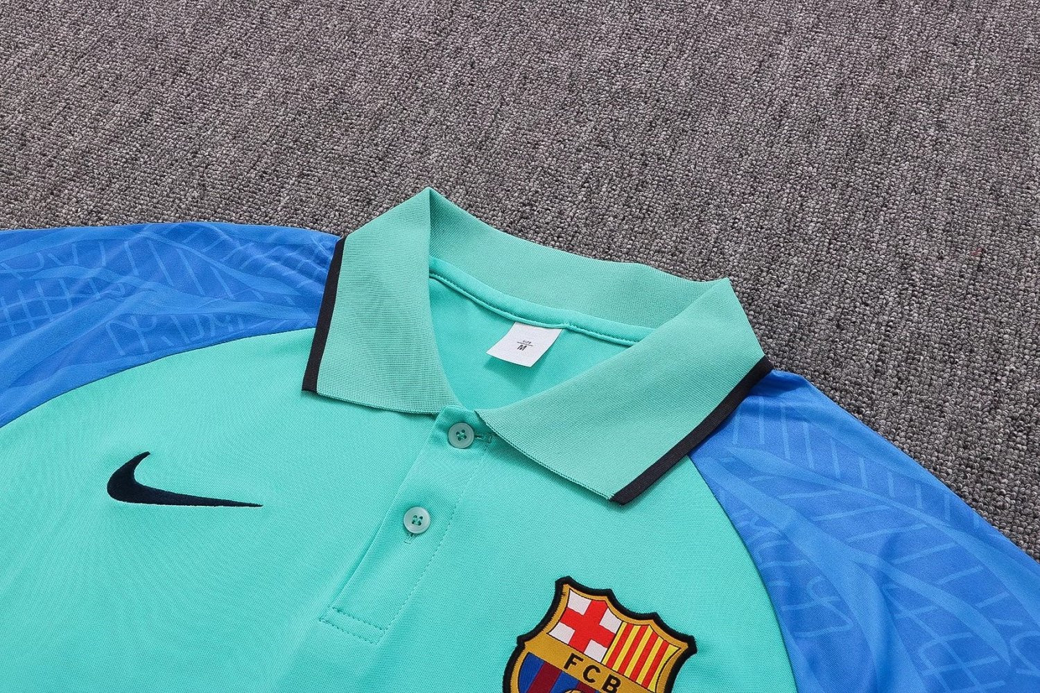 Barcelona Soccer Polo Jersey Replica Green Mens 2022/23