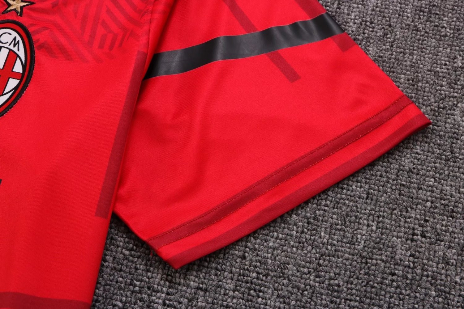 AC Milan Soccer Training Jersey Replica  Red Mens 2022/23