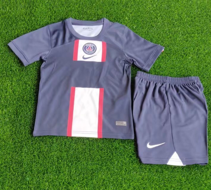 PSG Soccer Jersey + Short Replica Home Youth 2022/23