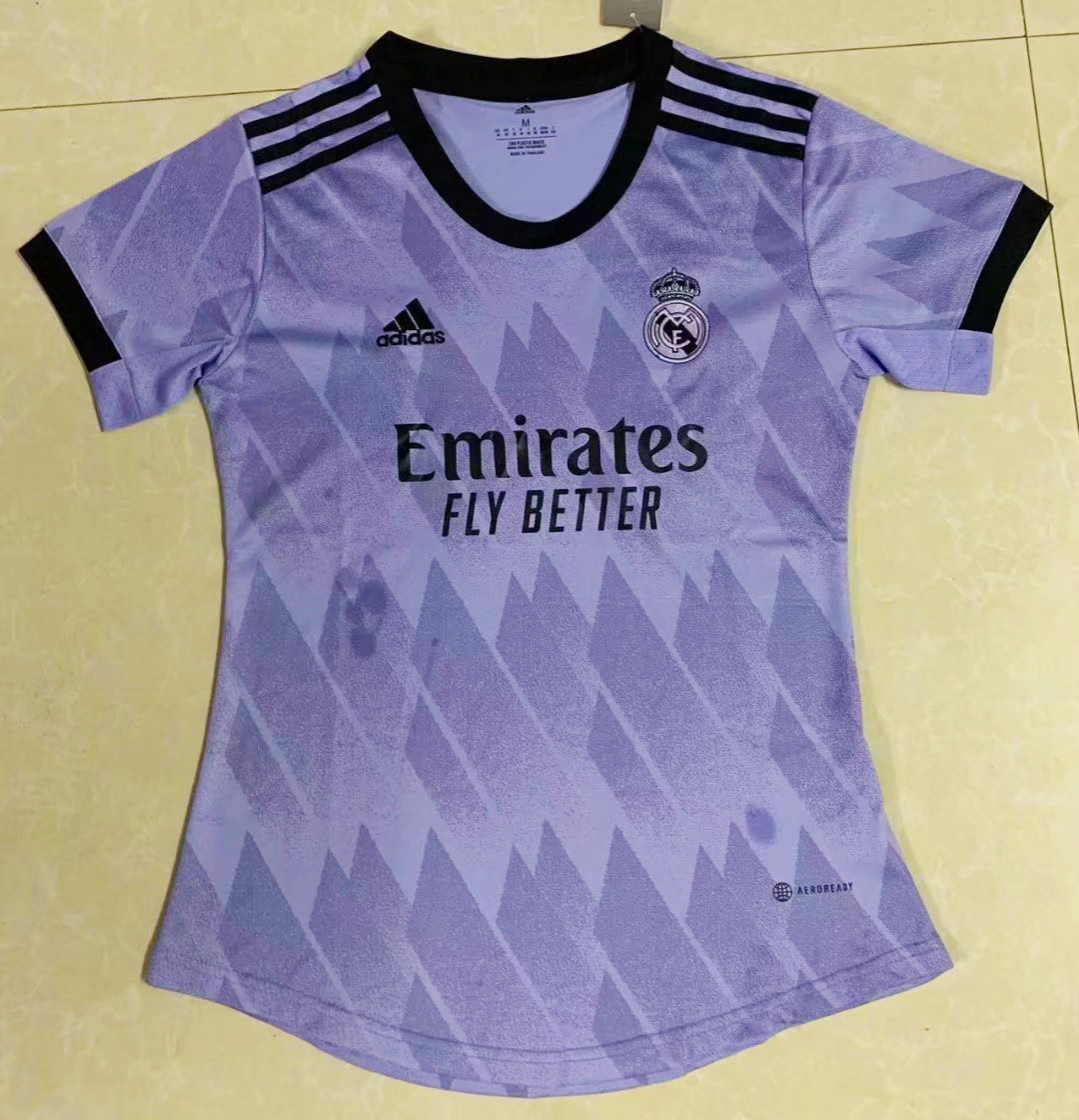 Real Madrid Soccer Jersey Replica Away Womens 2022/23