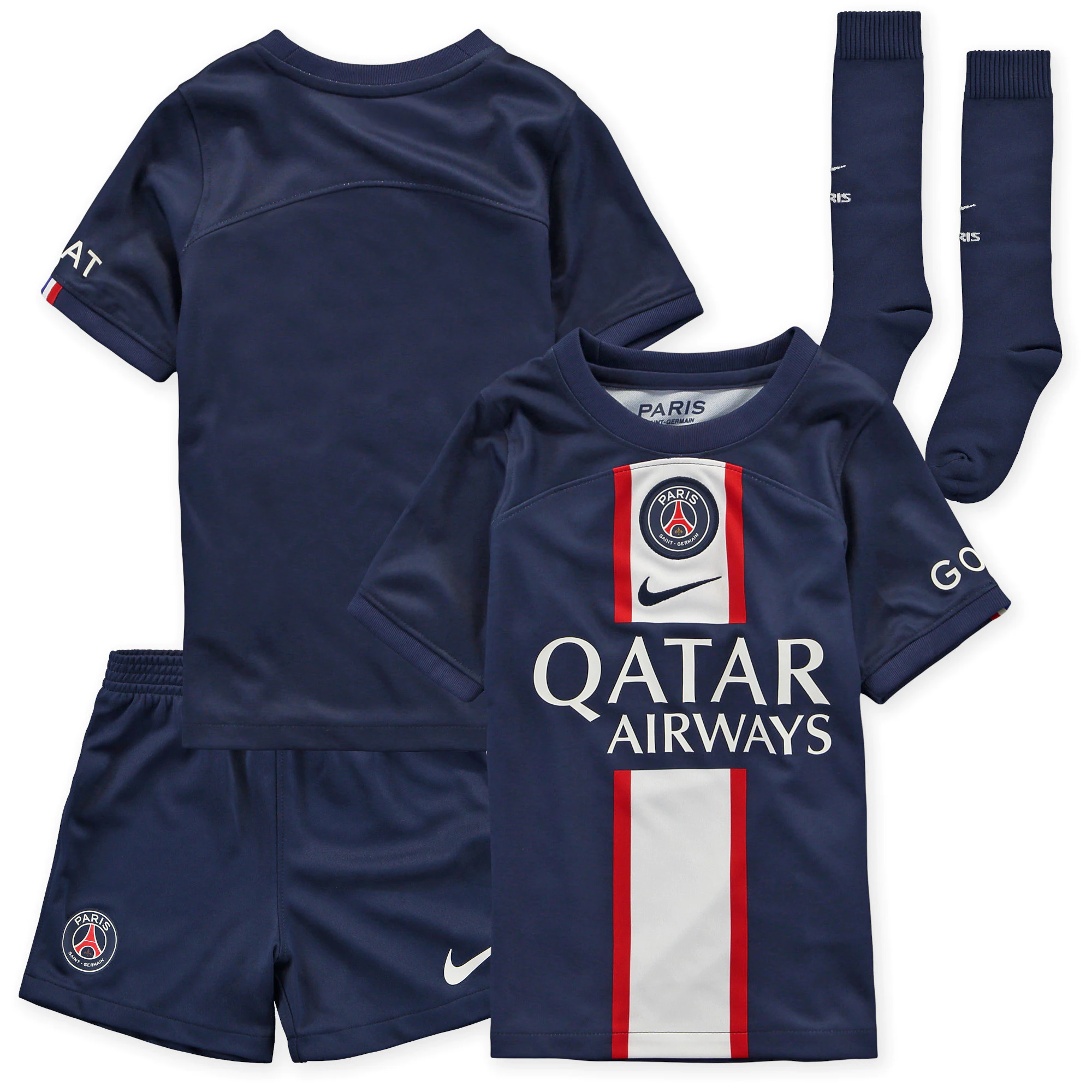 PSG Home Soccer Jersey + Short + Socks Replica Youth 2022/23
