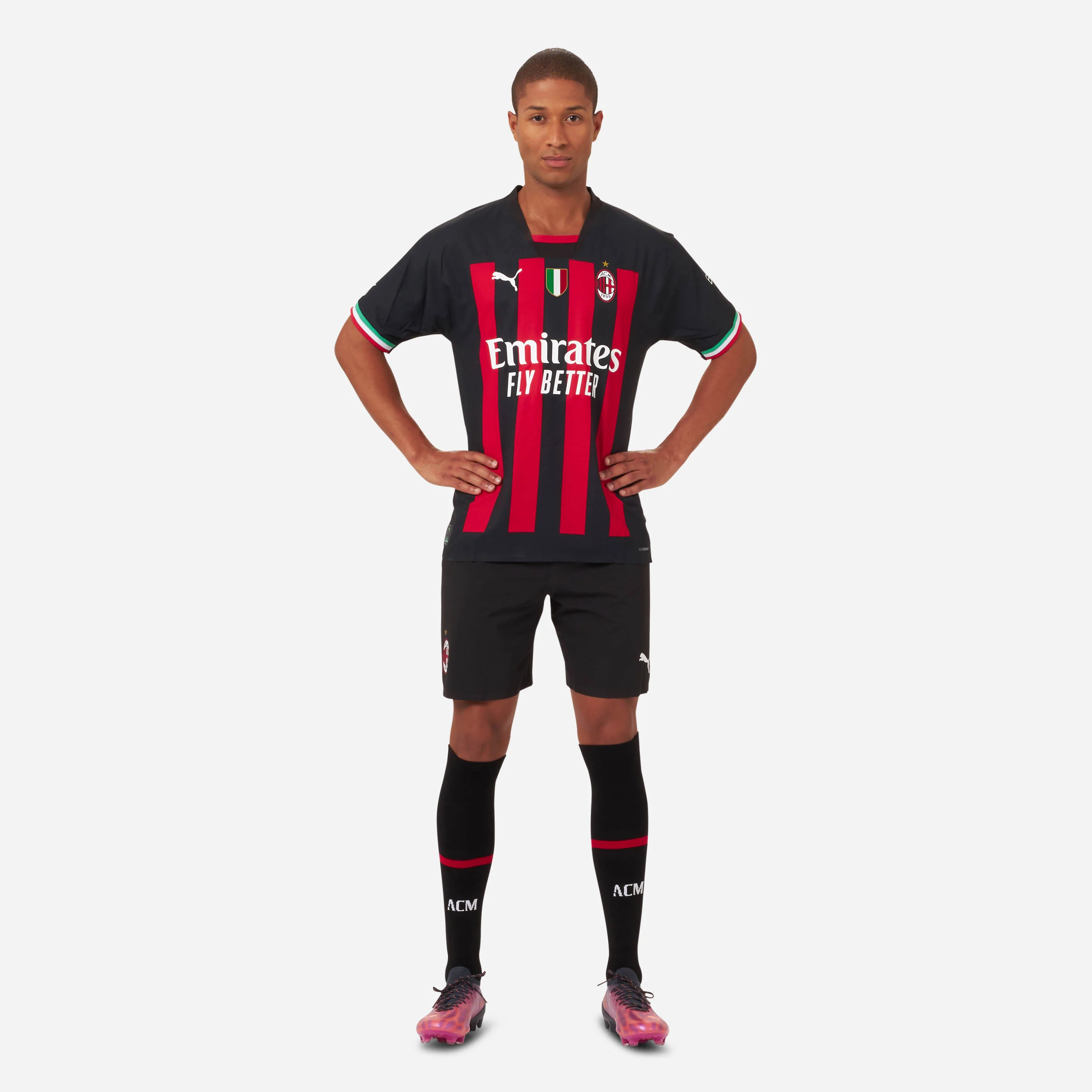 AC Milan Home Soccer Jersey Replica Mens 2022/23 (Player Version)
