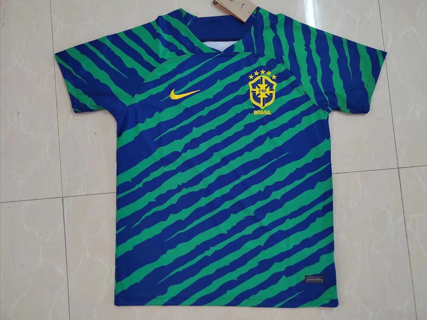 Brazil Green Soccer Training Jersey Replica Mens 2022/23