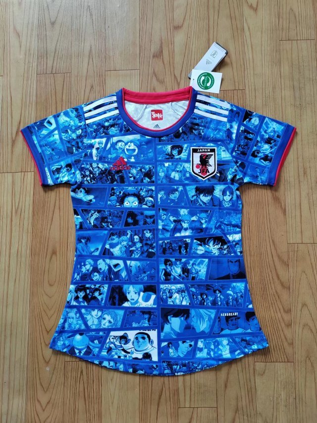 Japan Soccer Jersey Replica Anime Special Edition Blue Womens 2022/23