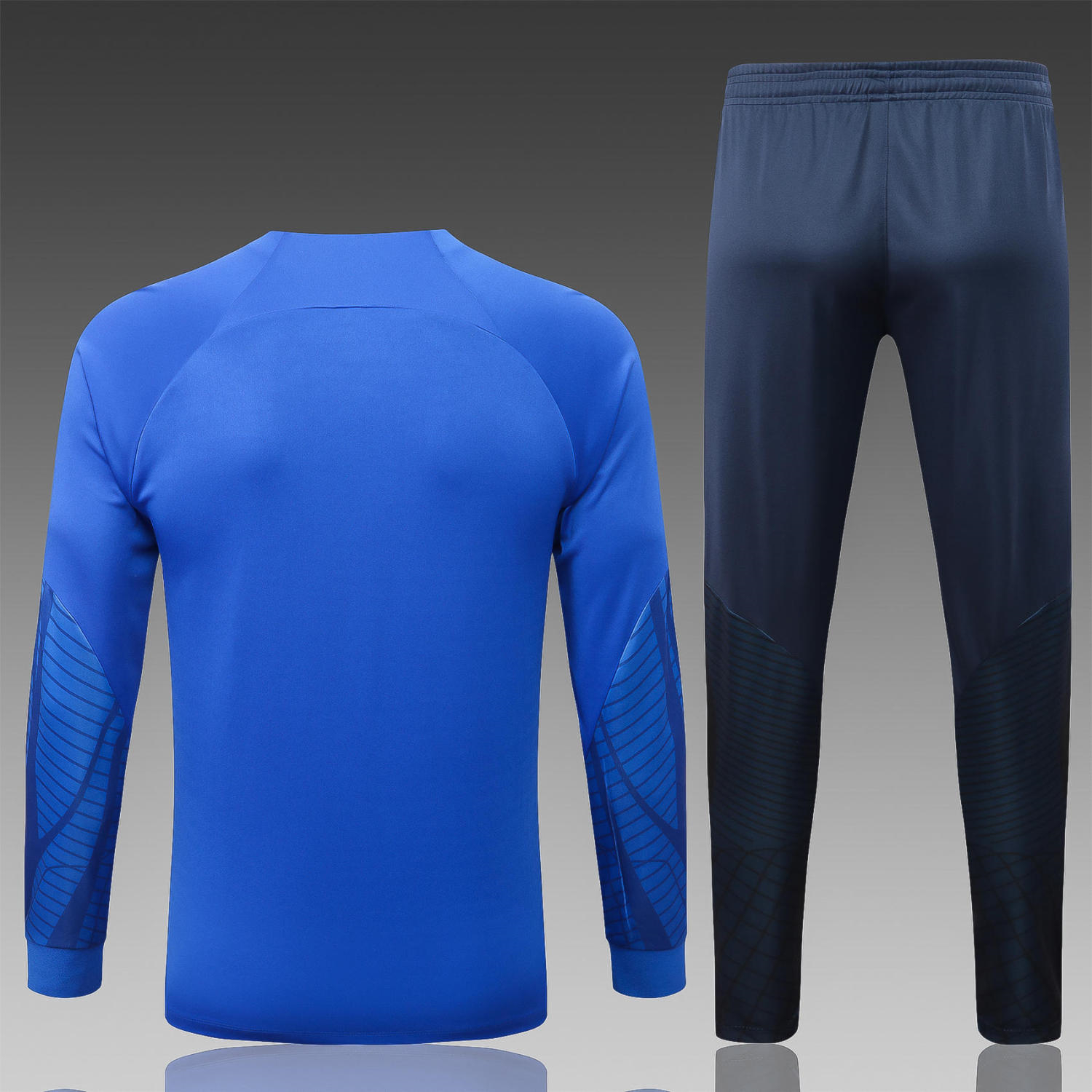 France Blue Soccer Jacket + Pants Replica Youth 2022