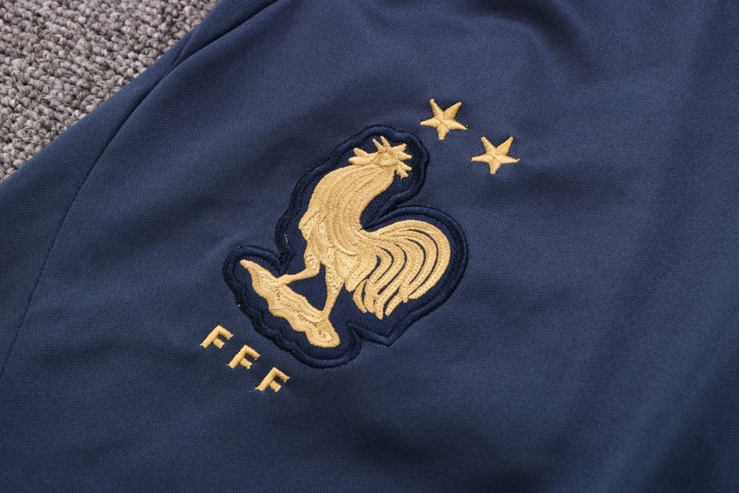 France Blue Soccer Jacket + Pants Replica Mens 2022