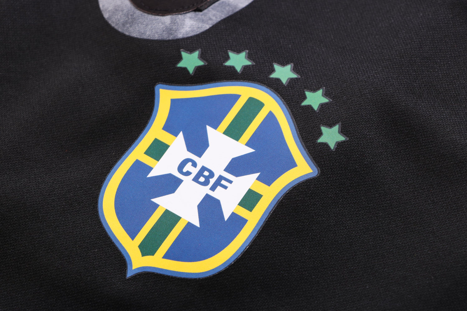 Brazil Hoodie Black Soccer Jacket + Pants Replica Mens 2022