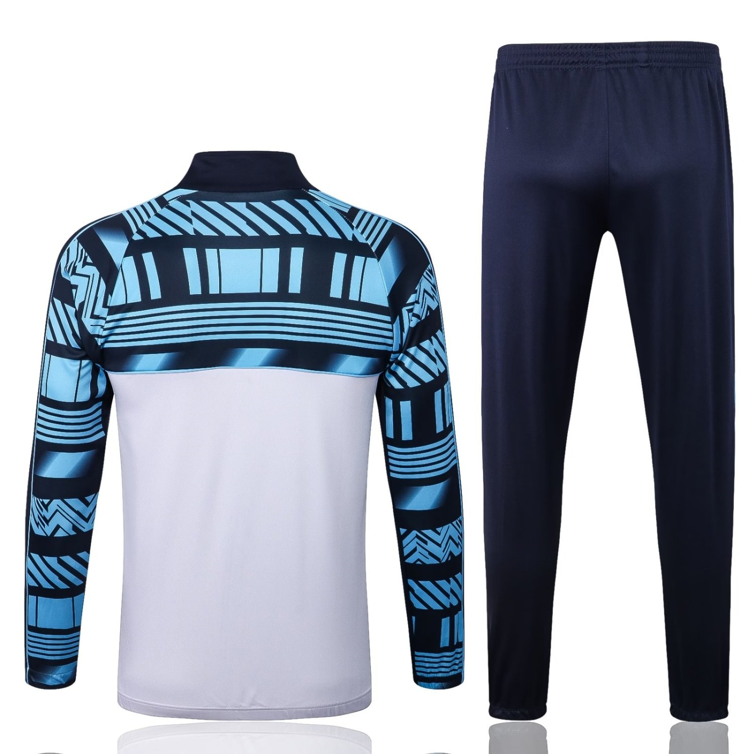 Olympique Marseille Soccer Training Suit Jacket + Pants White 2022/23 Mens
