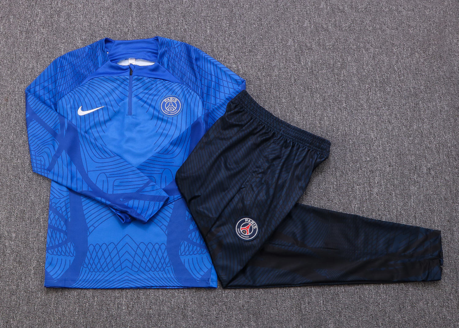 PSG Soccer Training Suit Blue 3D 2022/23 Youth