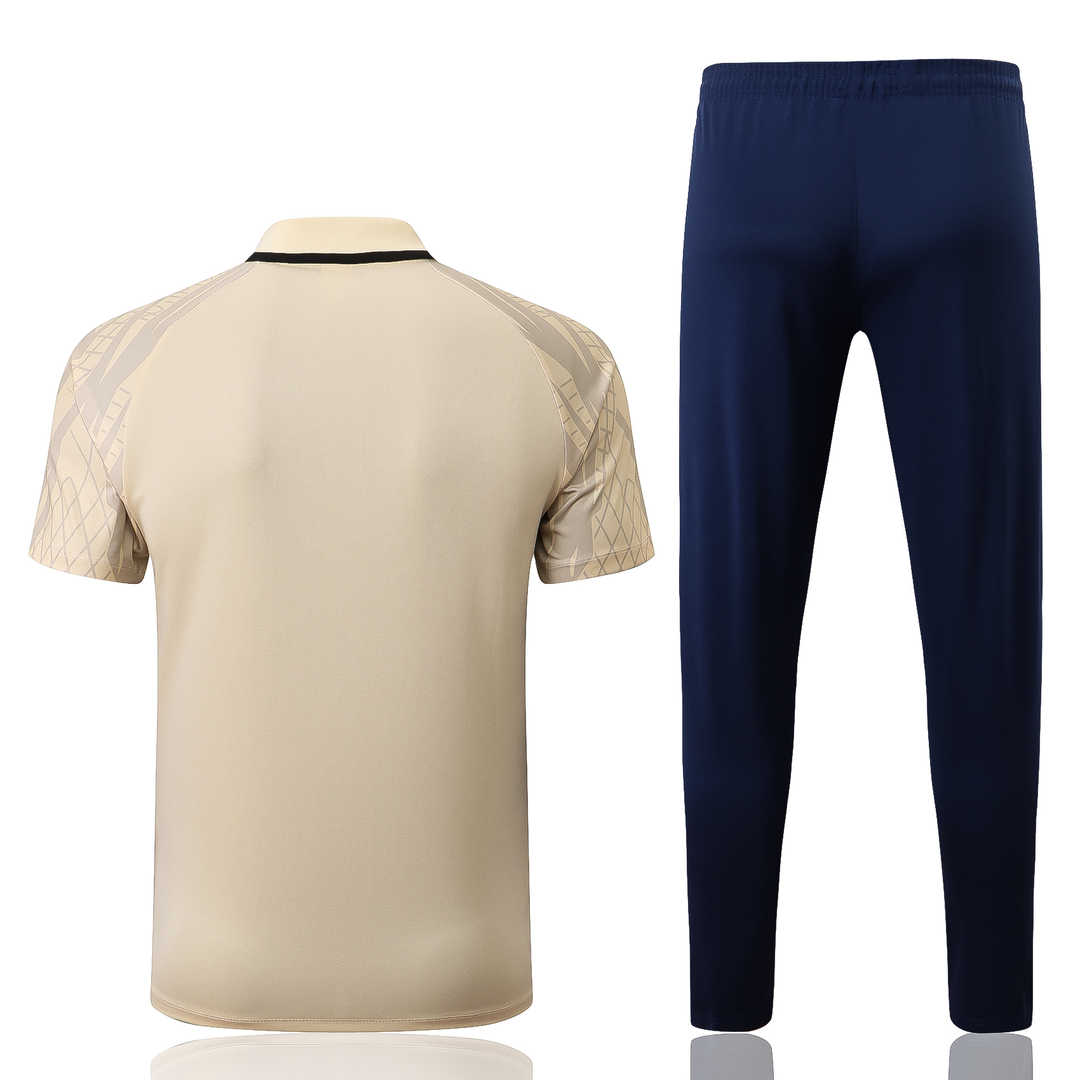 Tottenham Hotspur Soccer Polo + Pants Replica Beige 2022/23 Mens