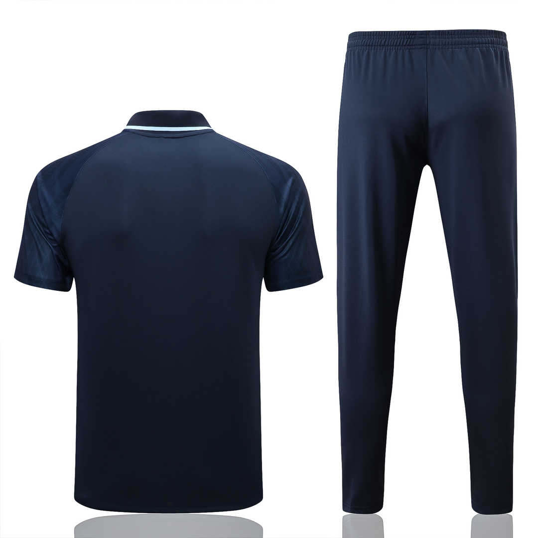 PSG Soccer Polo + Pants Replica Dark Blue 2022/23 Mens