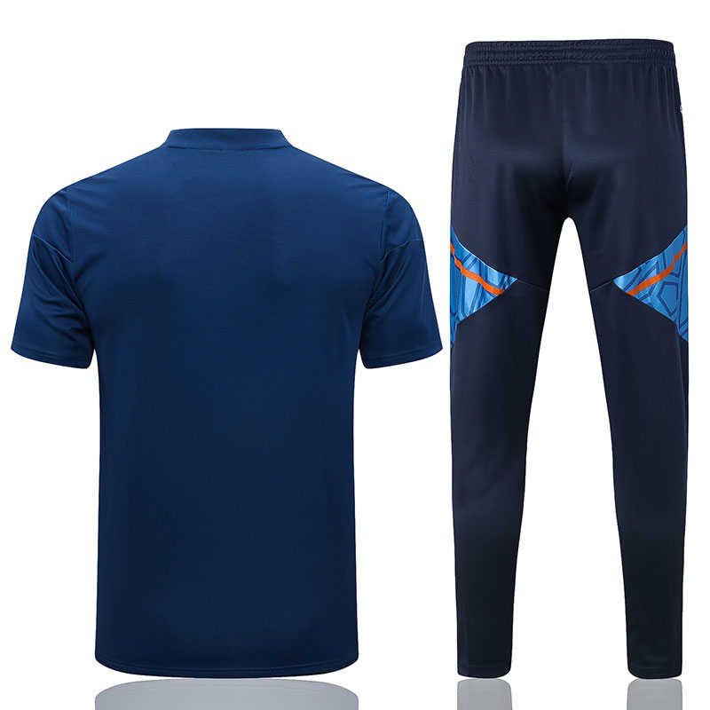 Manchester United Soccer Polo + Pants Replica Dark Blue 2022/23 Mens