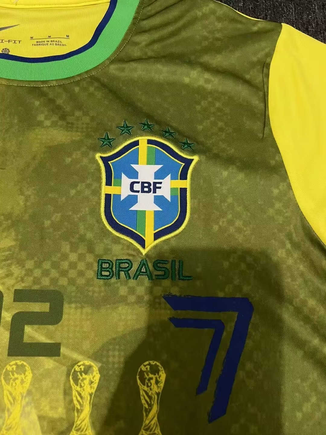 Brazil Soccer Jersey Replica Yellow Pele 2022 Mens (Special Edition)